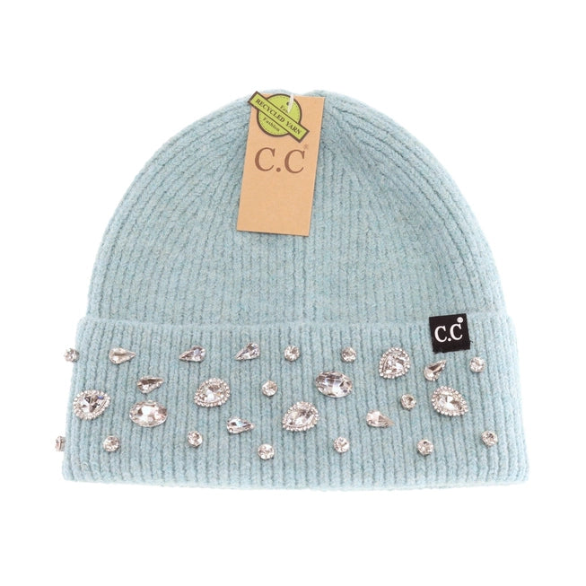 BLACK FRIDAY DEAL!! Rhinestone Charm Cuff CC Beanie {Multiple Colors!} - KaraMarie