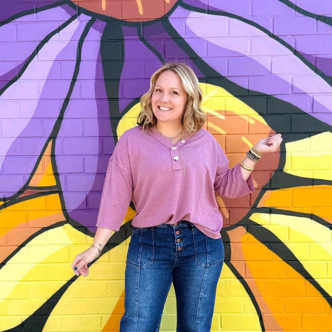 Essential Waffle V-Neck Top - Multiple Colors! {S-3X} - KaraMarie