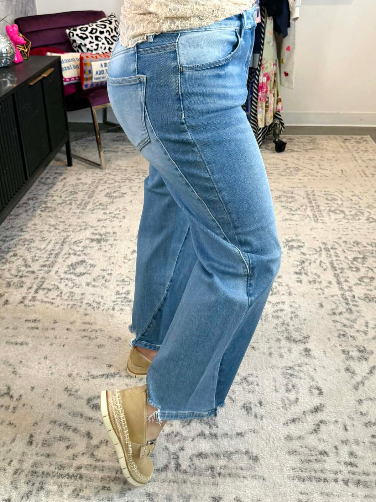 Risen Two Shade Barrel Jeans {1-3X} - KaraMarie