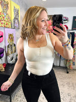 All-Day Comfort Tank in Beige {S-3X} - KaraMarie