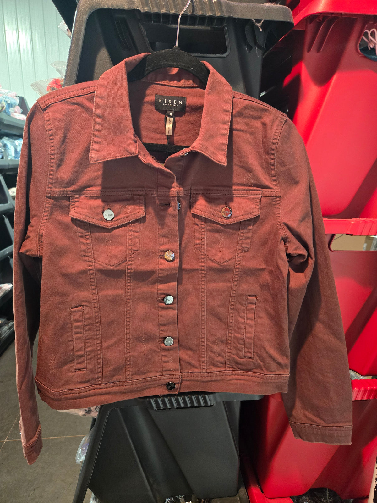 A Cut Above Denim Jacket in Chocolate Brown {S-3X}