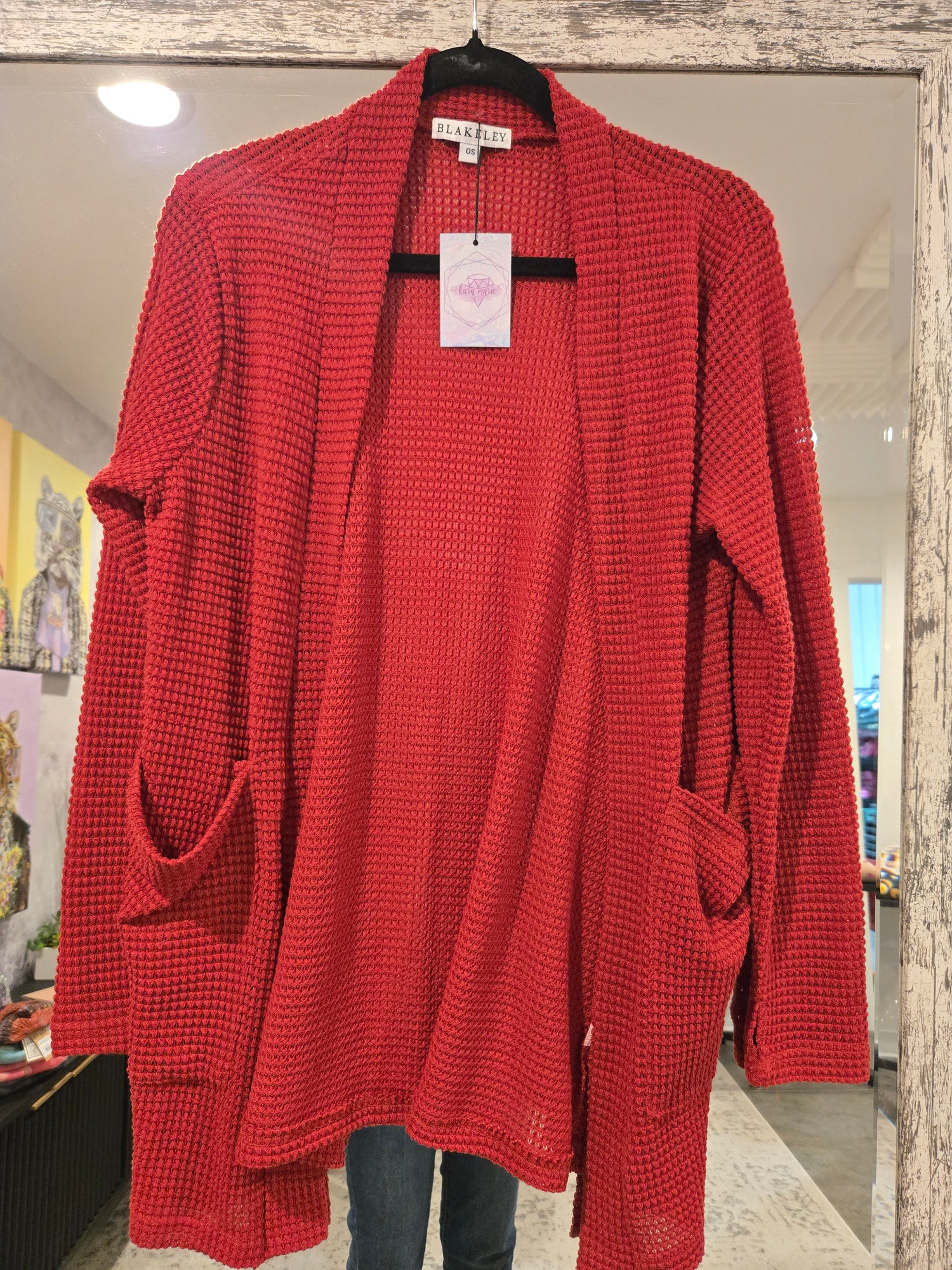 BLAKELEY LOLA CARDIGAN - BURNT RED