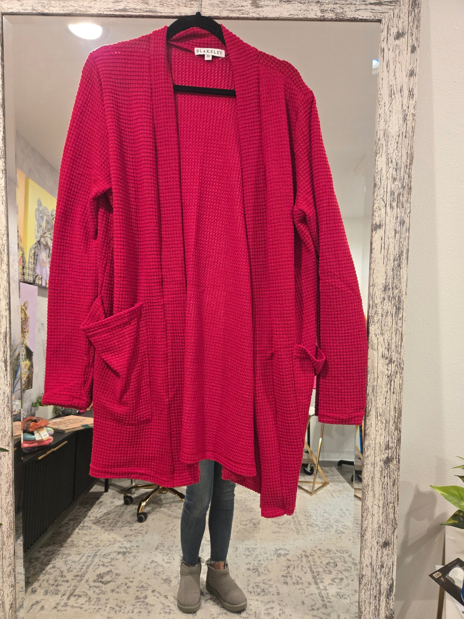 BLAKELEY LOLA CARDIGAN - CRANBERRY RED