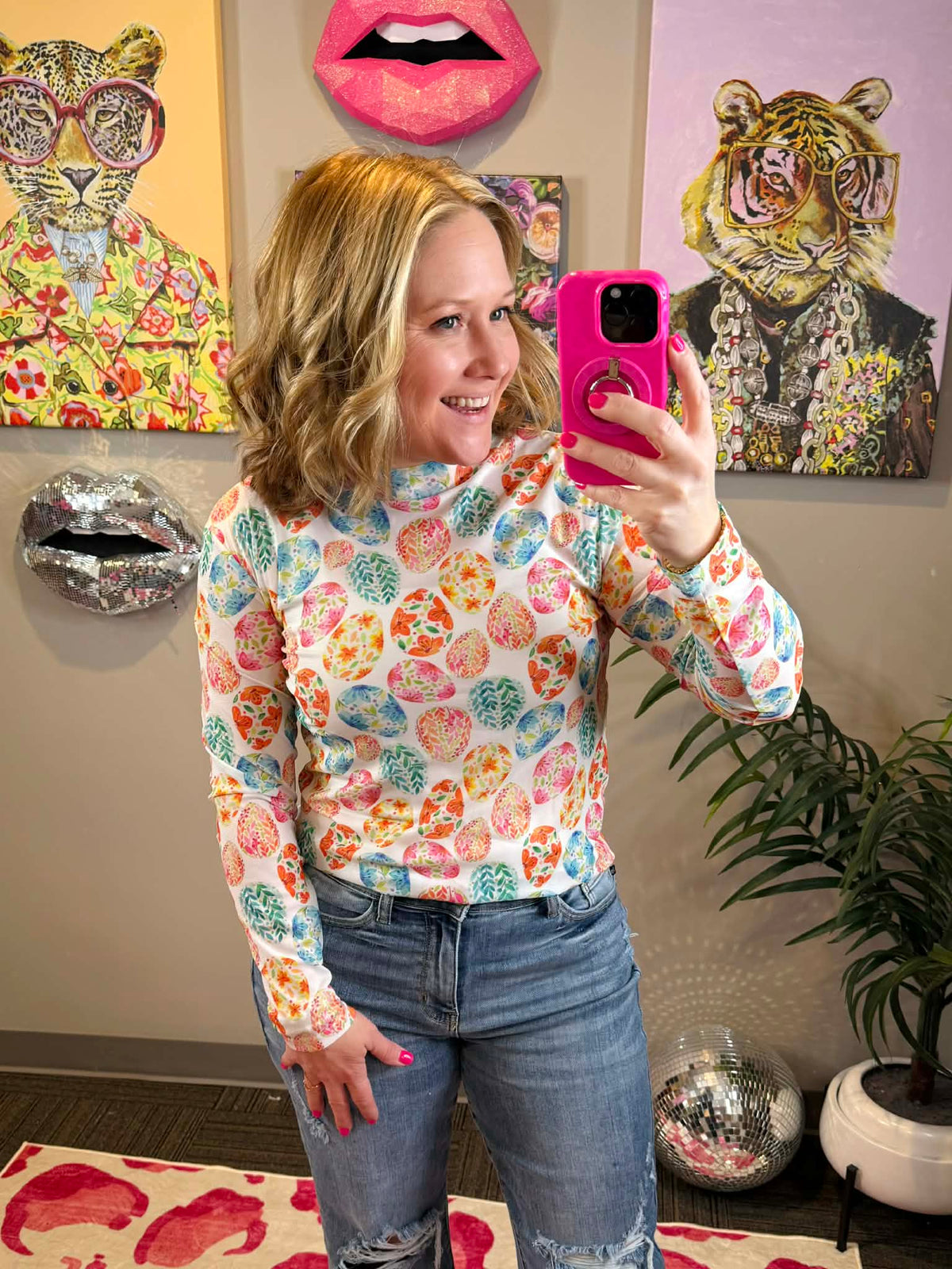 Walking on Eggshells Mesh Top {S-2X} - KaraMarie