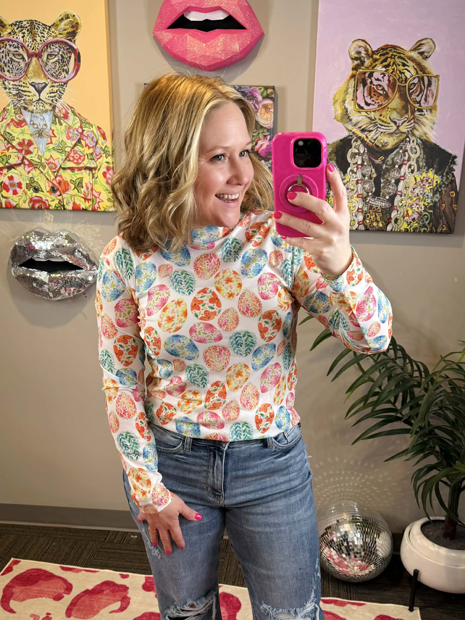 Walking on Eggshells Mesh Top {S-2X} - KaraMarie