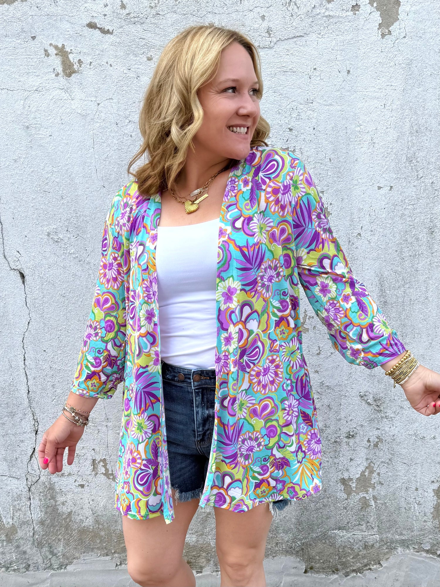 Tropical Escape Cardigan {S-3X} - KaraMarie