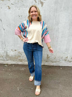 Happy Threads Top in Natural {S-L} - KaraMarie