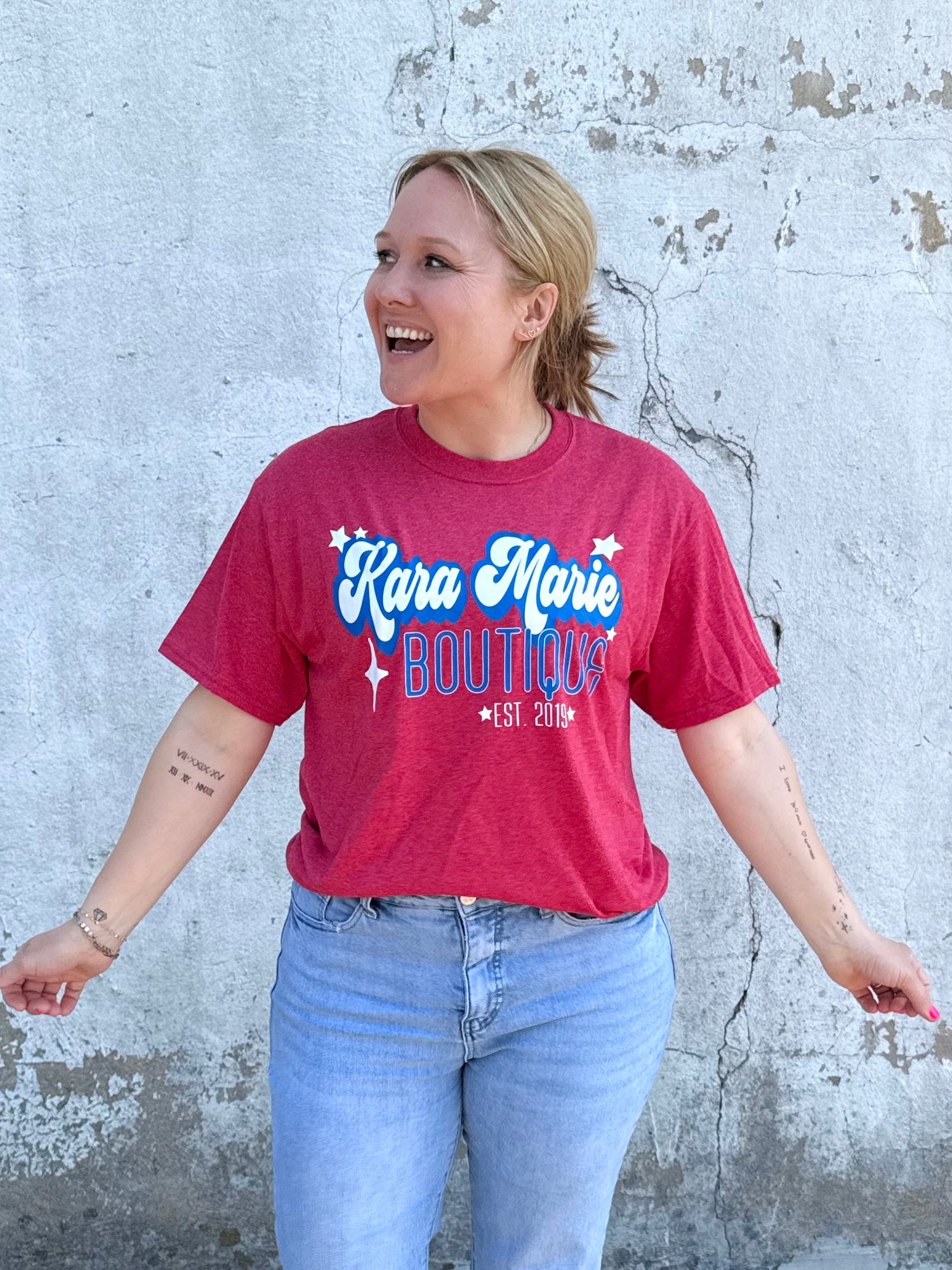 Red, White, & Blue KMB Graphic Tee {S-3X}