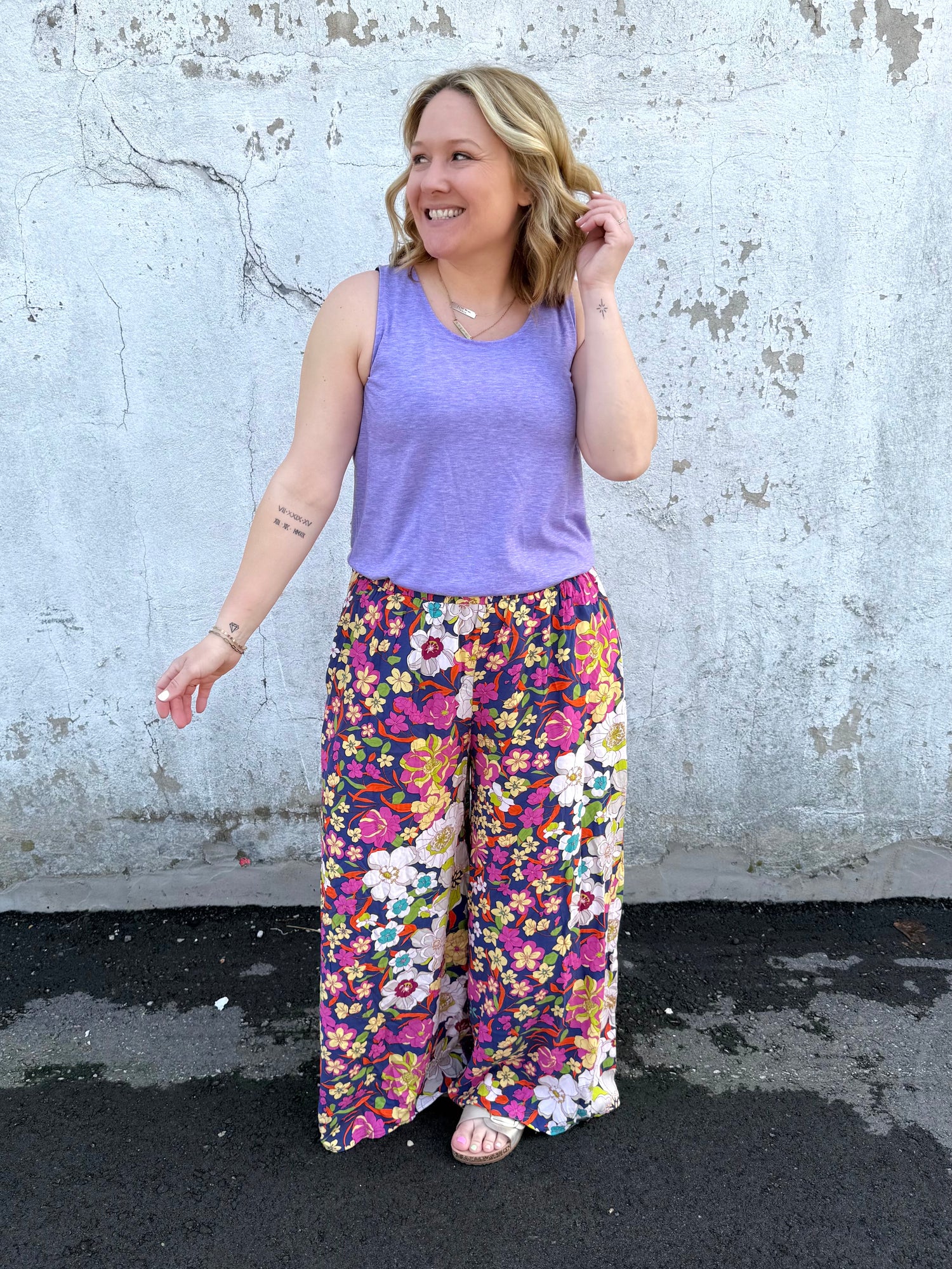 Wildflower Whisper Palazzo Pants {S-L}