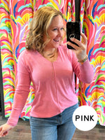 Central Line V-Neck Sweater - Multiple Colors {S/M-L/XL} - KaraMarie