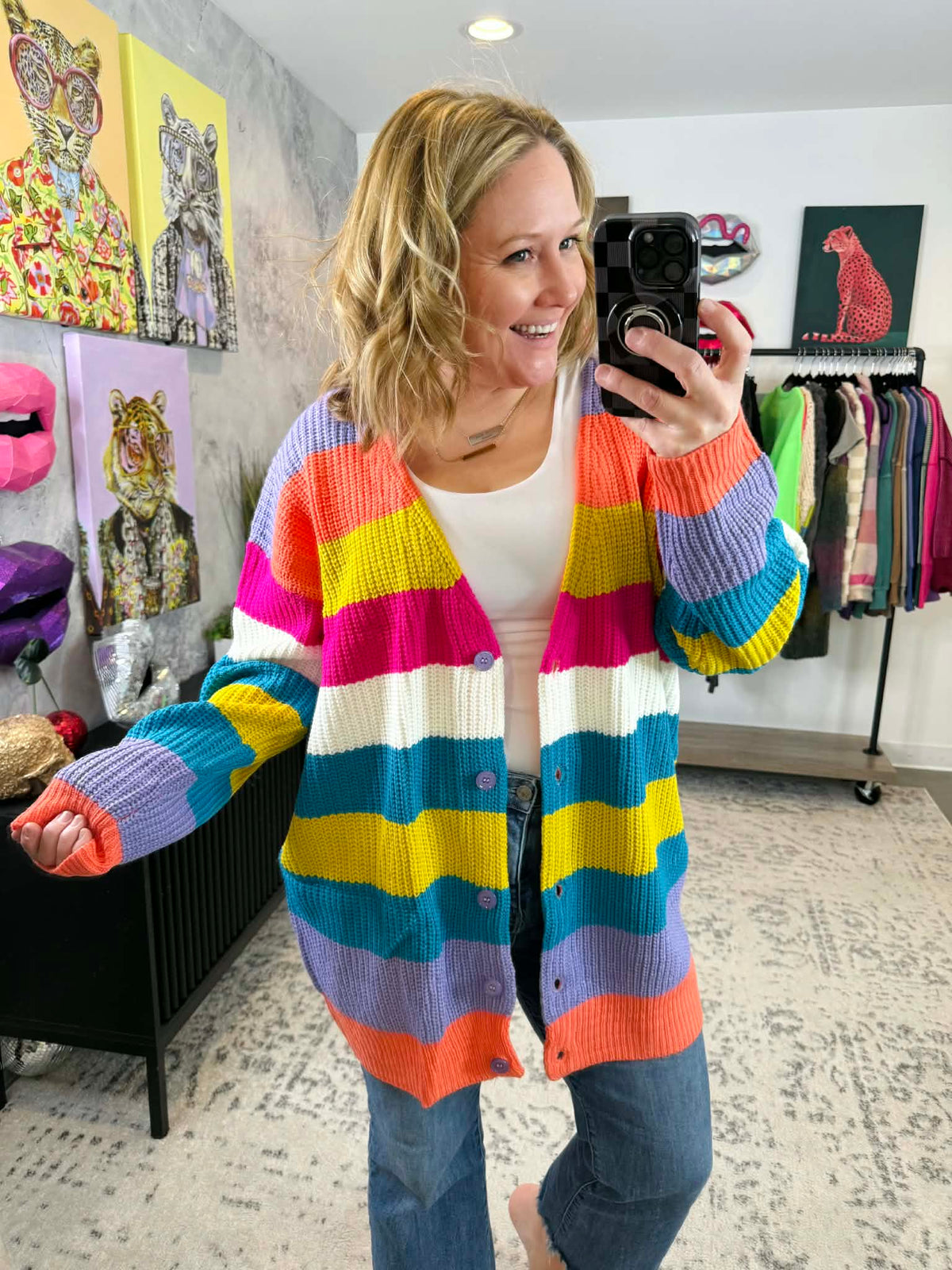 Color Cascade Cardigan {S-XL} - KaraMarie