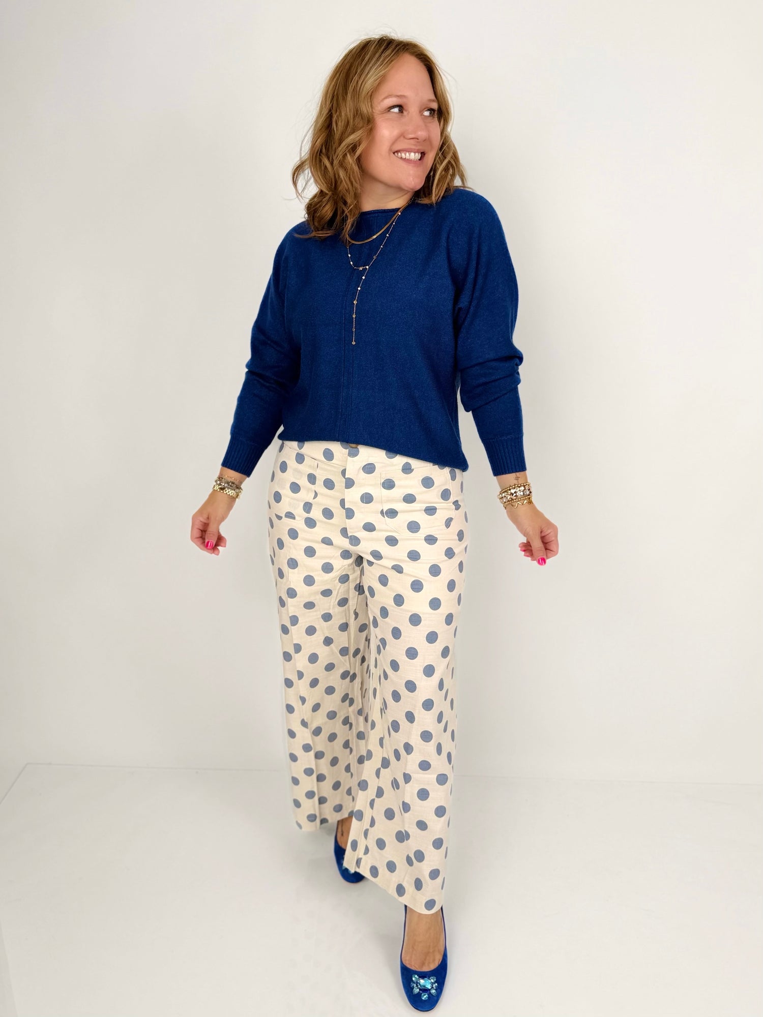 The Seamline Sweater - Navy {S-3X}