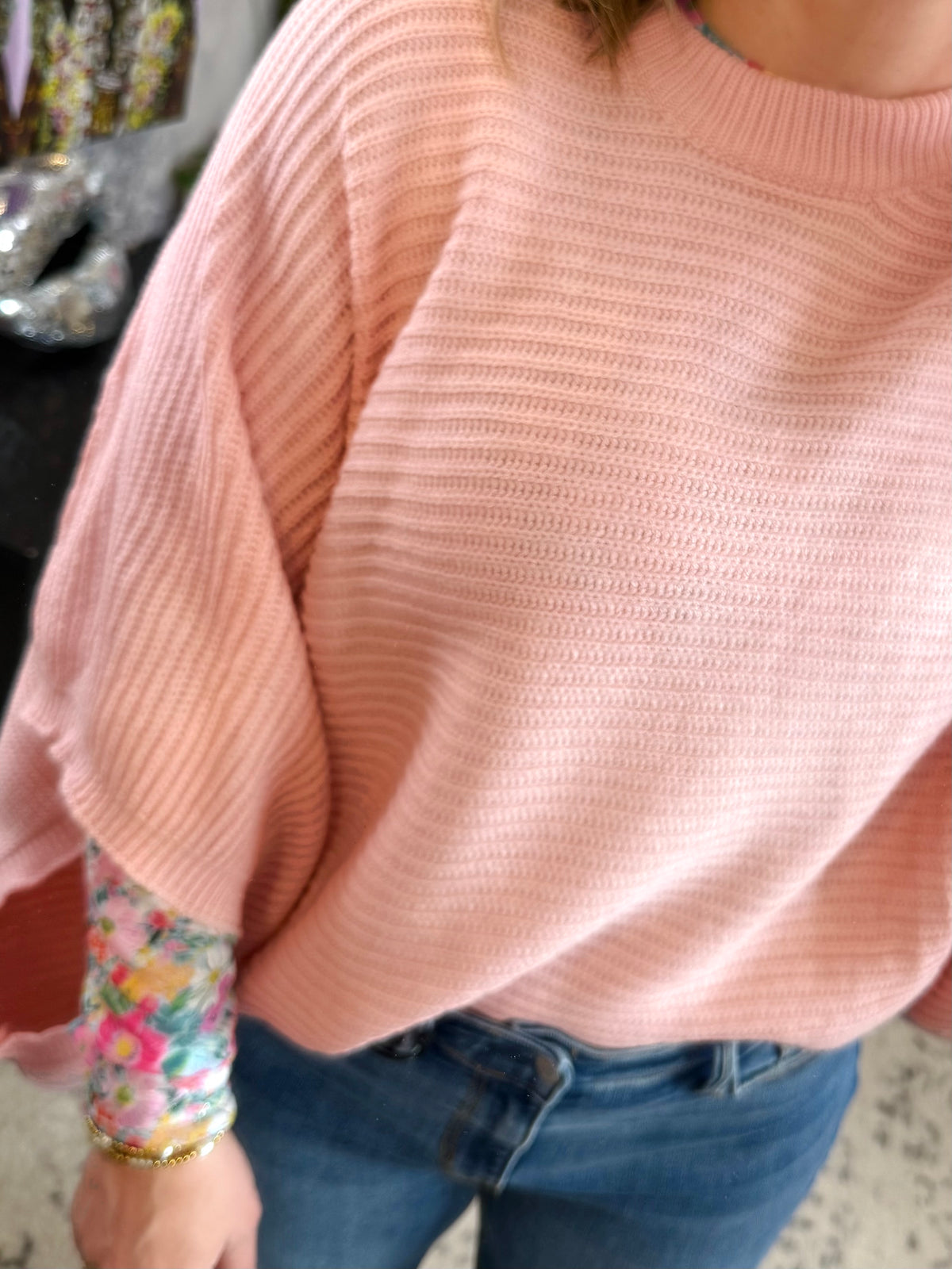 Meg Pullover Poncho - Peach {XS-CURVY} - KaraMarie