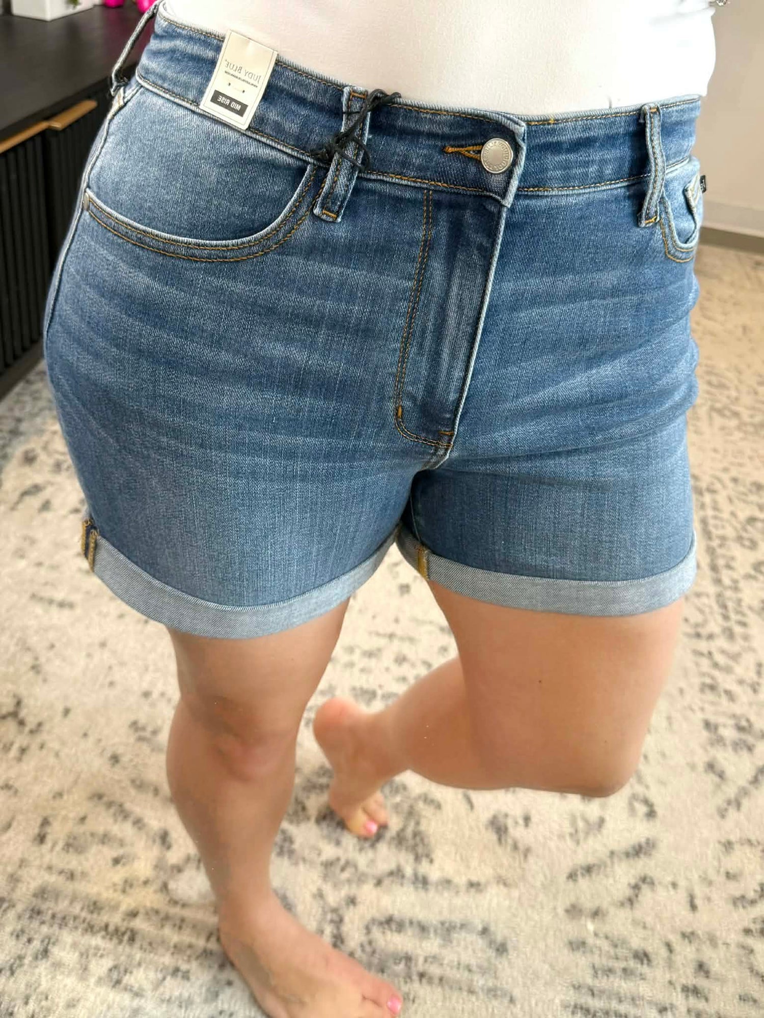 Judy Blue Clean Slate Cuffed Shorts {S-3X} - KaraMarie
