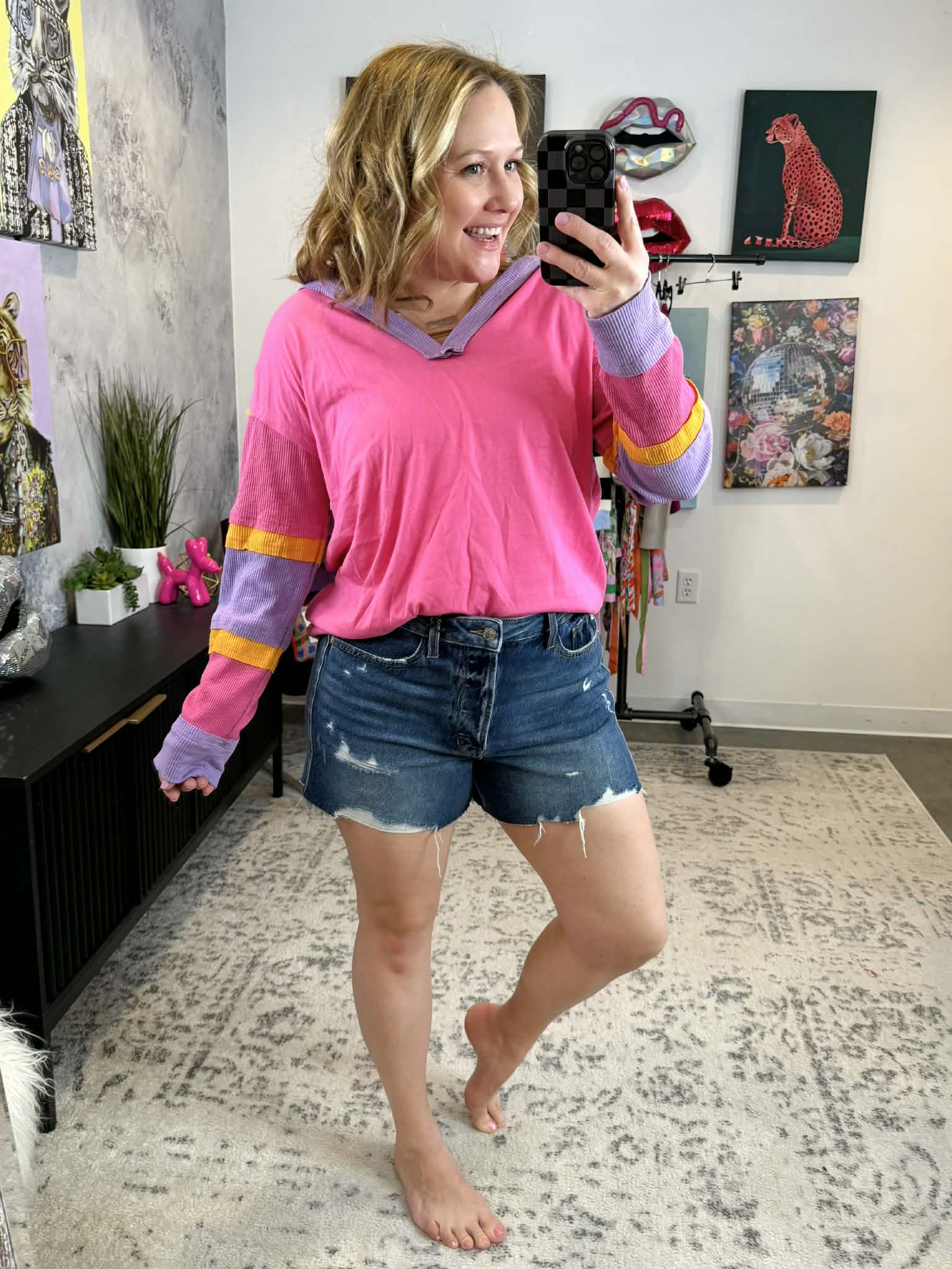 Block Party Hooded Pullover {S-XL} - KaraMarie