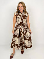 Botanical Blooms Belted Dress {S-L} - KaraMarie