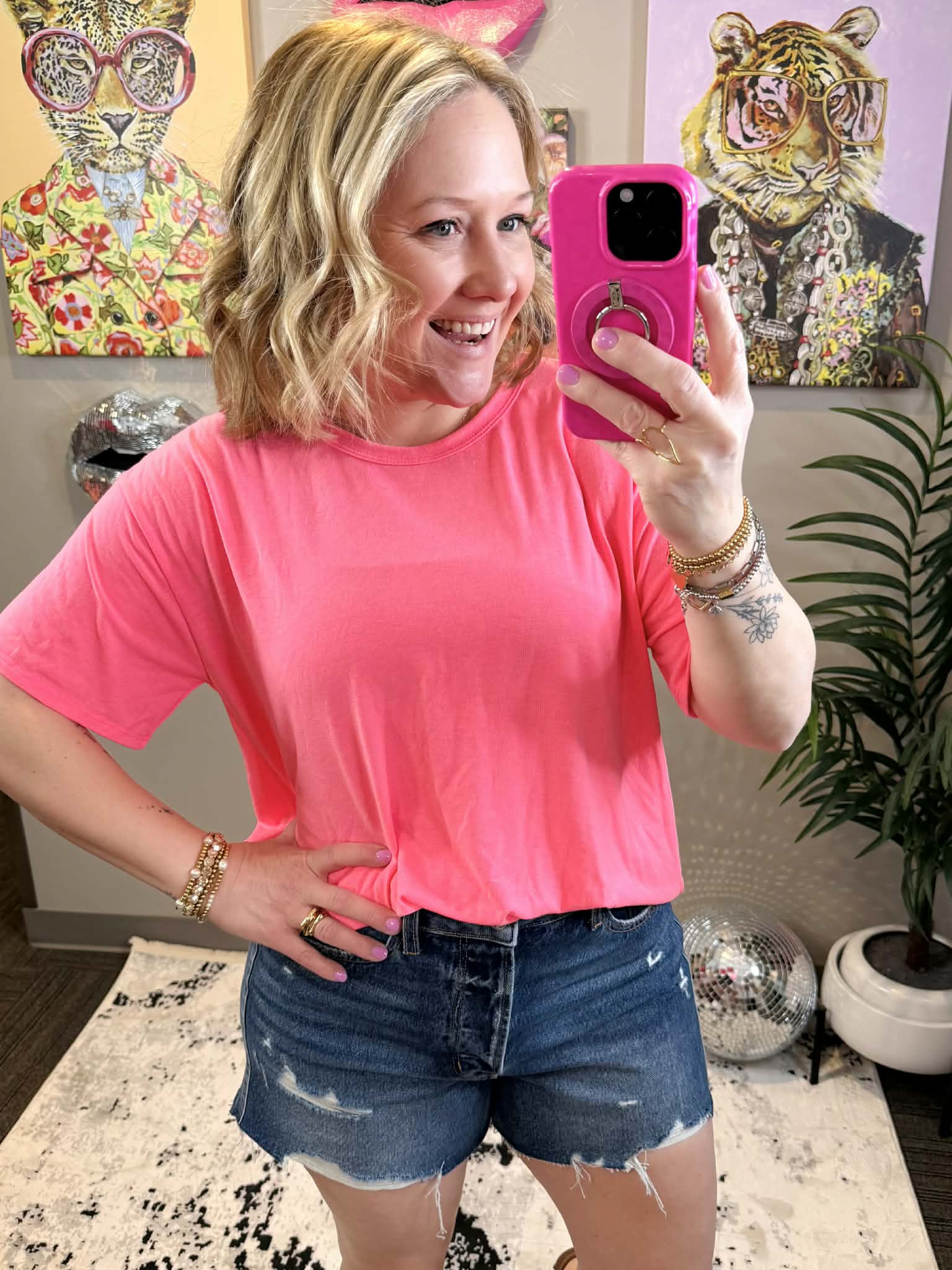 Core Comfort Top in Neon Pink {S-3X} - KaraMarie