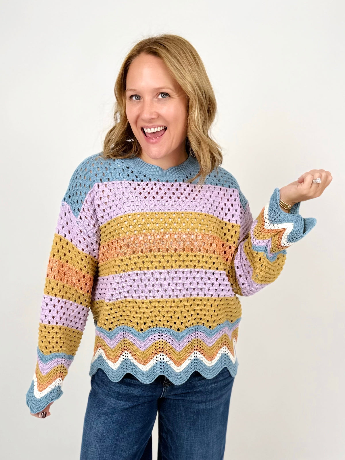 Wavy Dreamer Sweater {S-XL} - KaraMarie