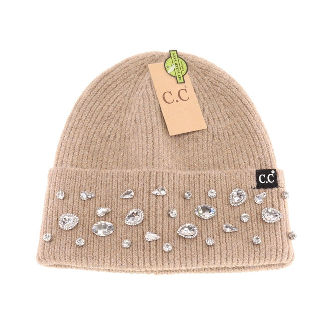 BLACK FRIDAY DEAL!! Rhinestone Charm Cuff CC Beanie {Multiple Colors!} - KaraMarie