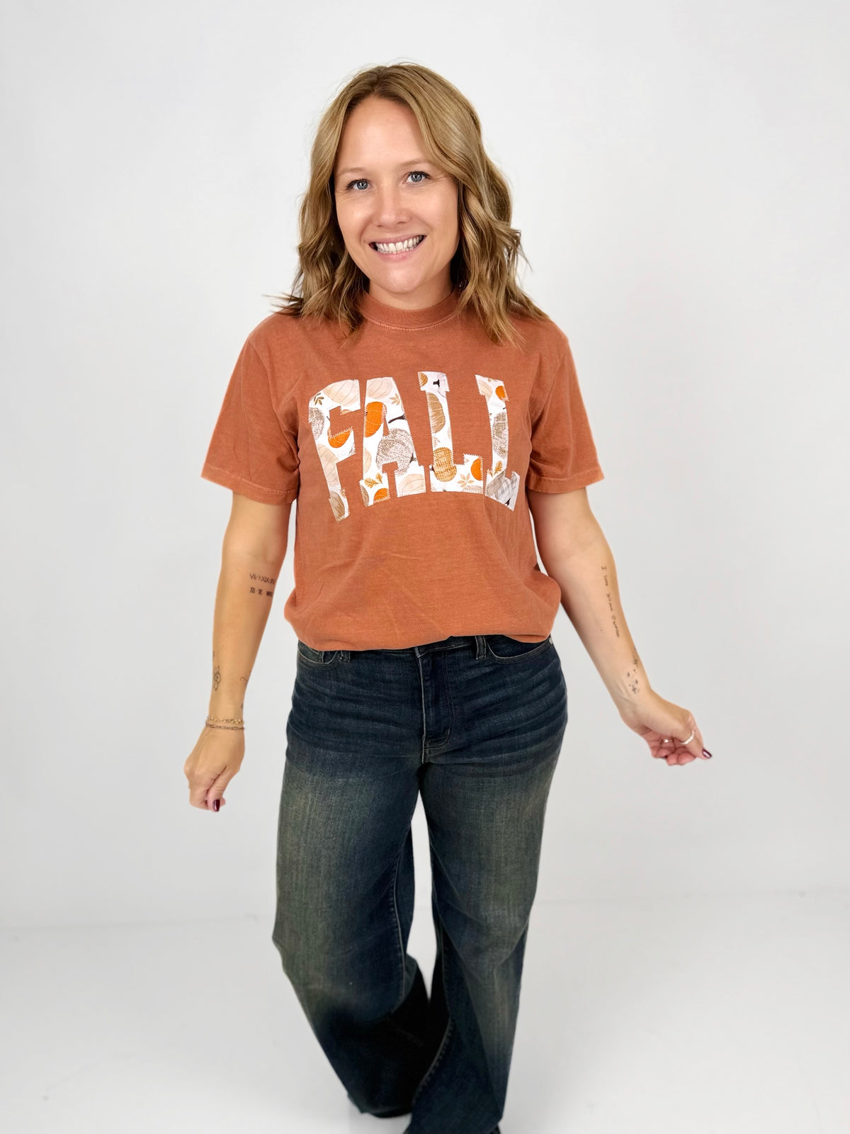 FALL Embroidered Tee {S-XL}