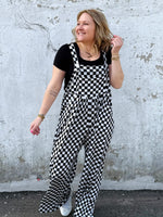 BLAKELEY CHECKERED KARLI BOHO OVERALLS - KaraMarie