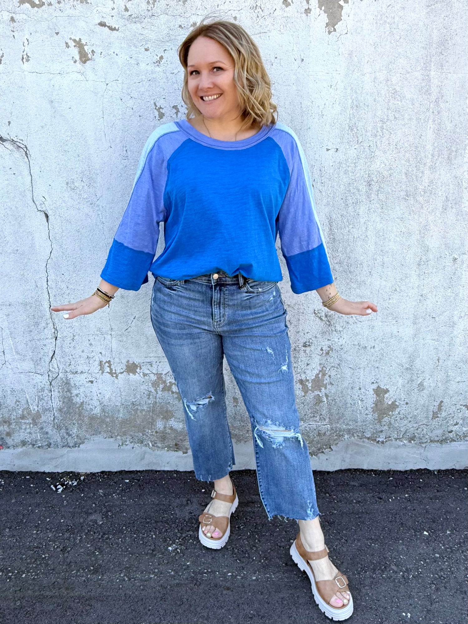 Indigo Illusion Top {S-3X}