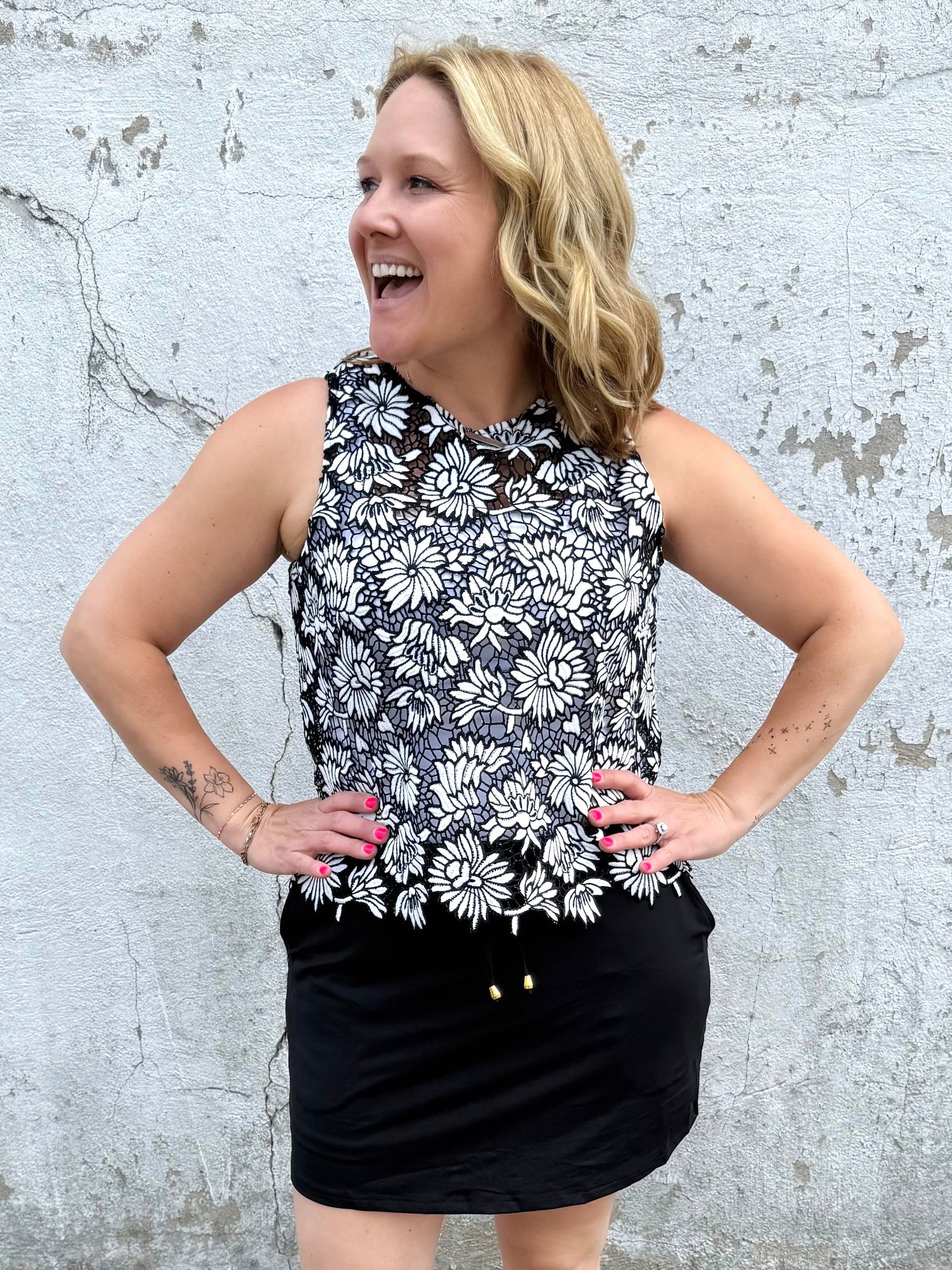 Jess Lea Skort - After Dark Black {S-3X}