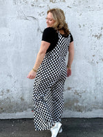 BLAKELEY CHECKERED KARLI BOHO OVERALLS - KaraMarie
