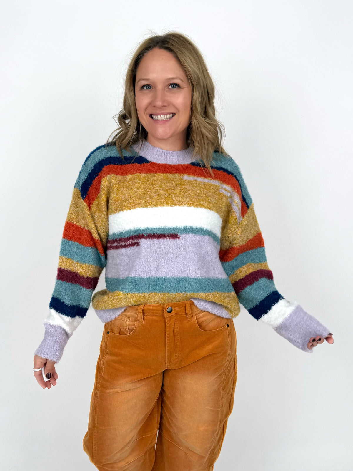Color Crush Fuzzy Sweater {S-XL}