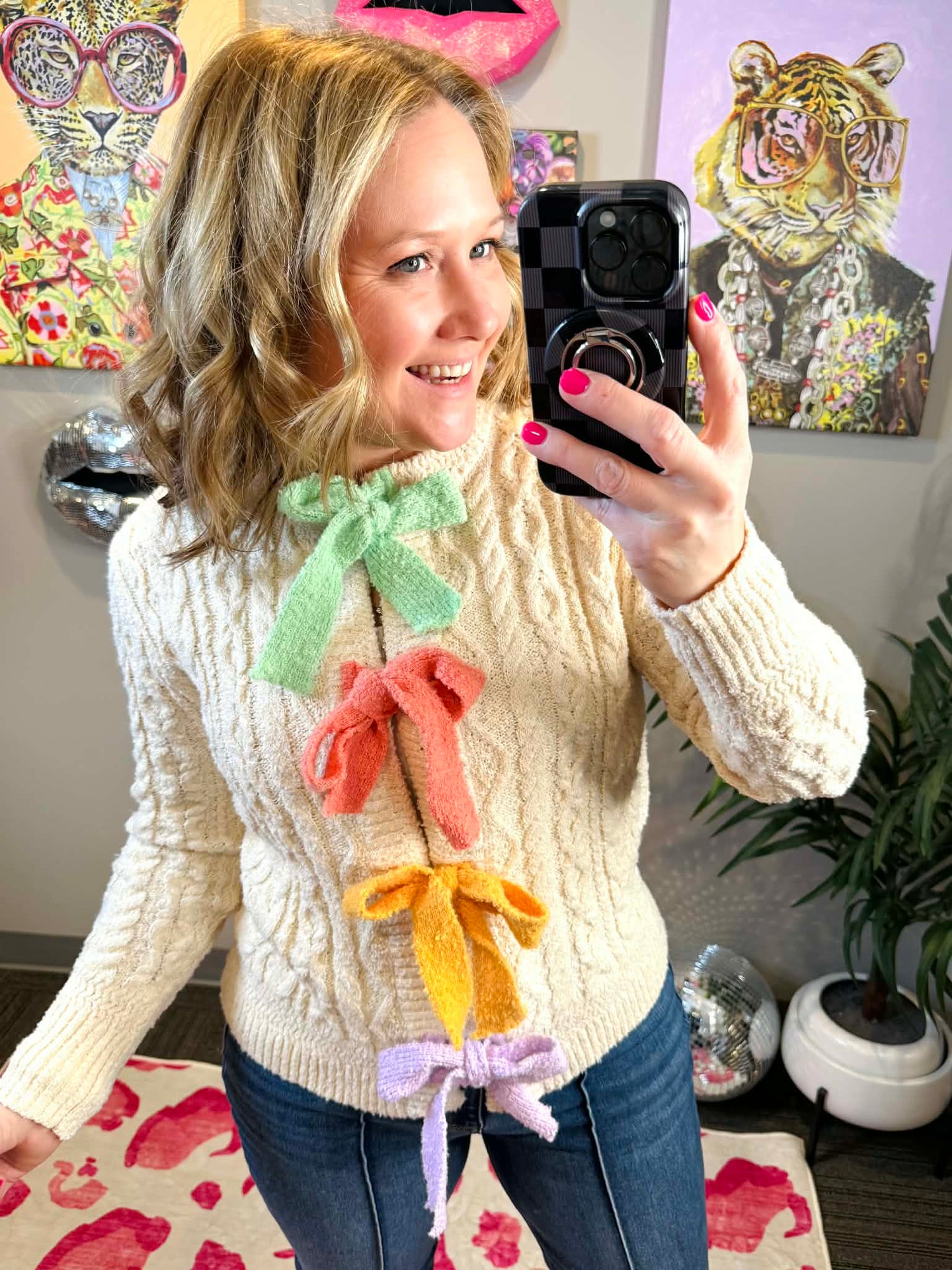 Pastel Dreams Bow Cardigan {S-L} - KaraMarie