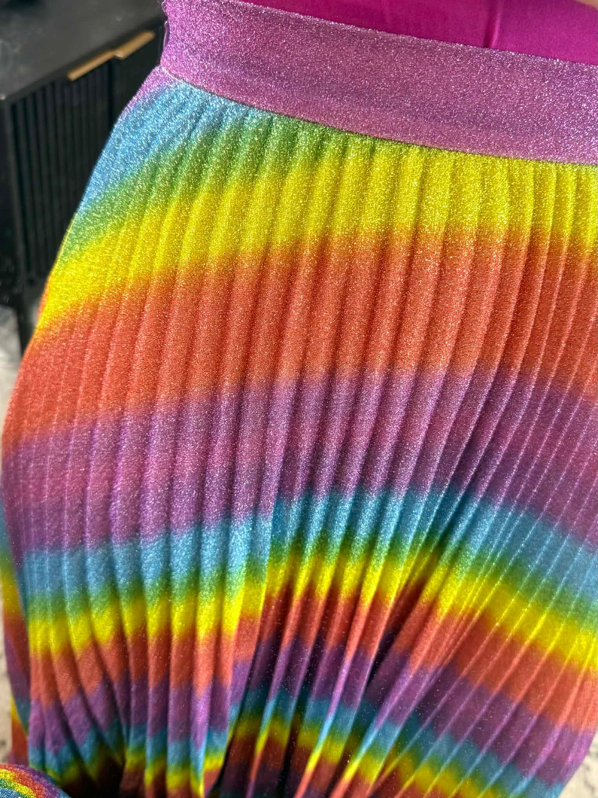 Metallic Rainbow Marvel Skirt {S-L} - KaraMarie