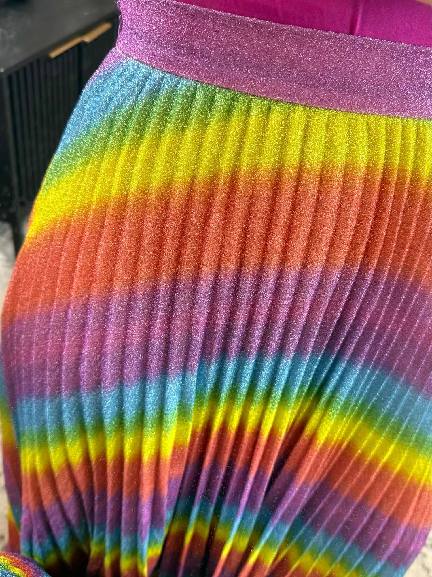 Metallic Rainbow Marvel Skirt {S-L} - KaraMarie