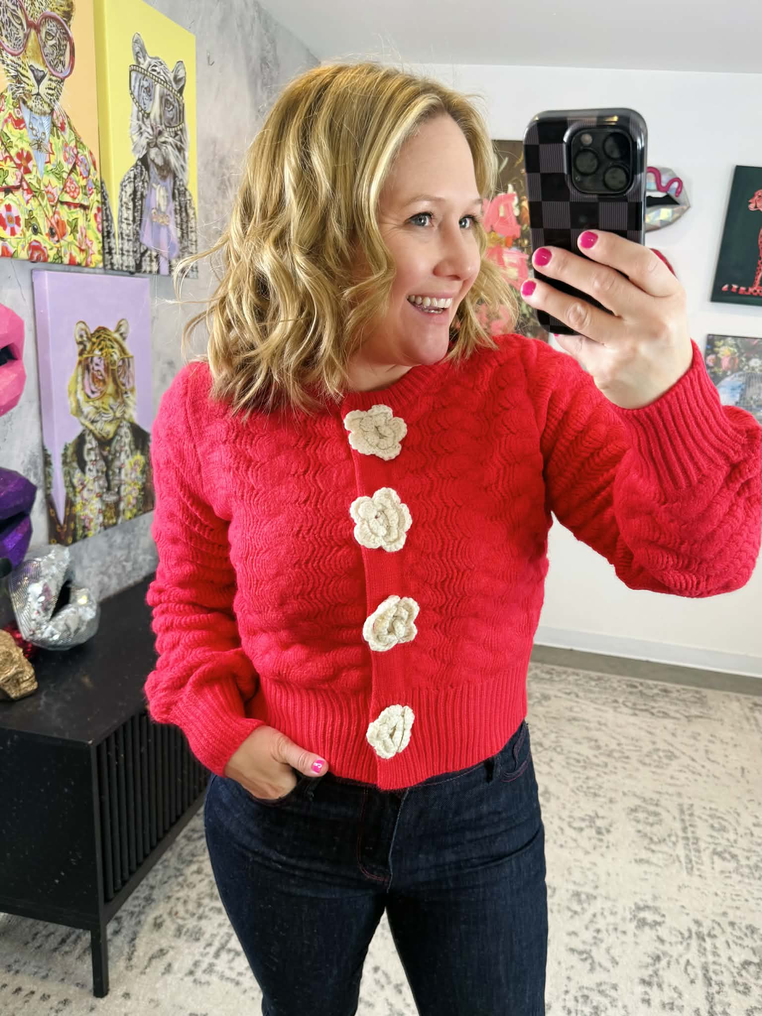 Cottage Charm Sweater Cardigan {S-L} - KaraMarie