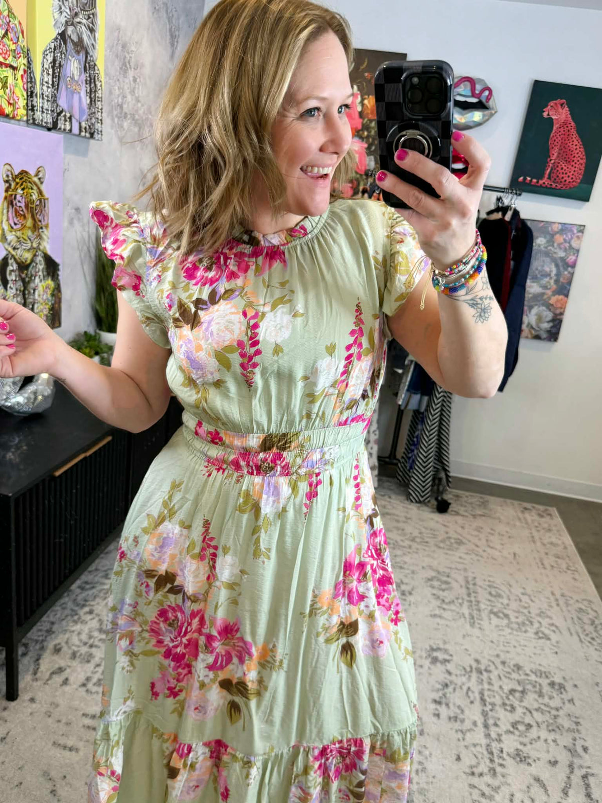 Petaled Grace Midi Dress {S-3X} - KaraMarie