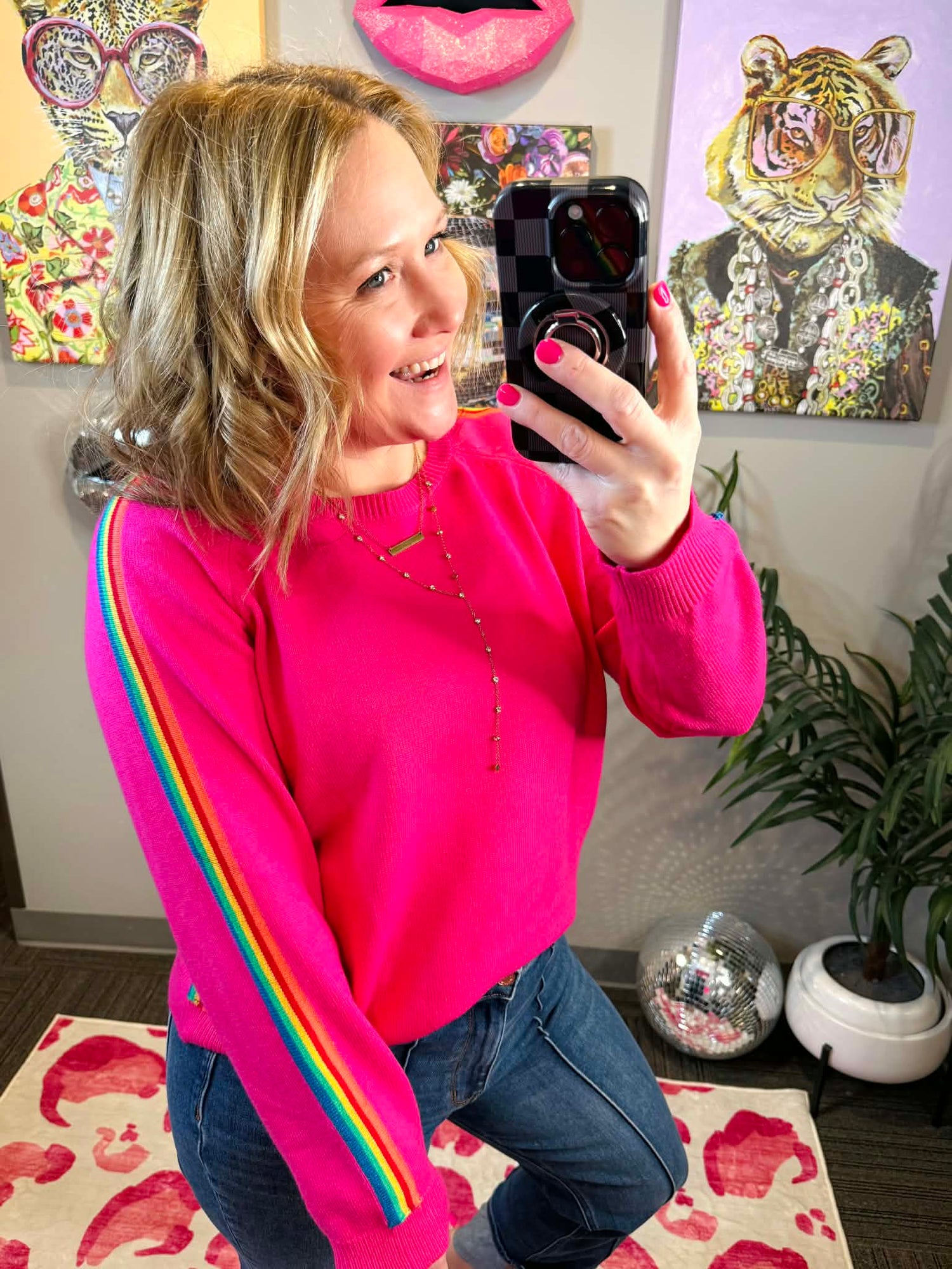 Rainbow Crush Sweater Top {S-L}