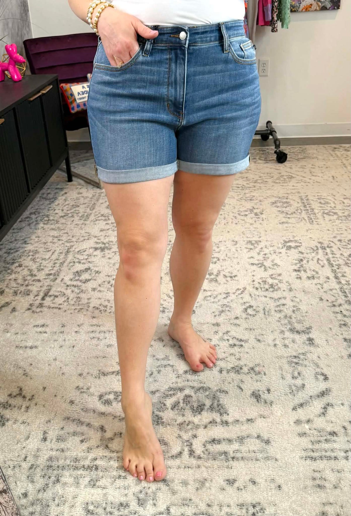 Judy Blue Clean Slate Cuffed Shorts {S-3X} - KaraMarie