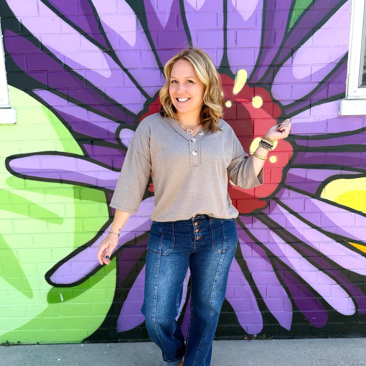 Essential Waffle V-Neck Top - Multiple Colors! {S-3X} - KaraMarie