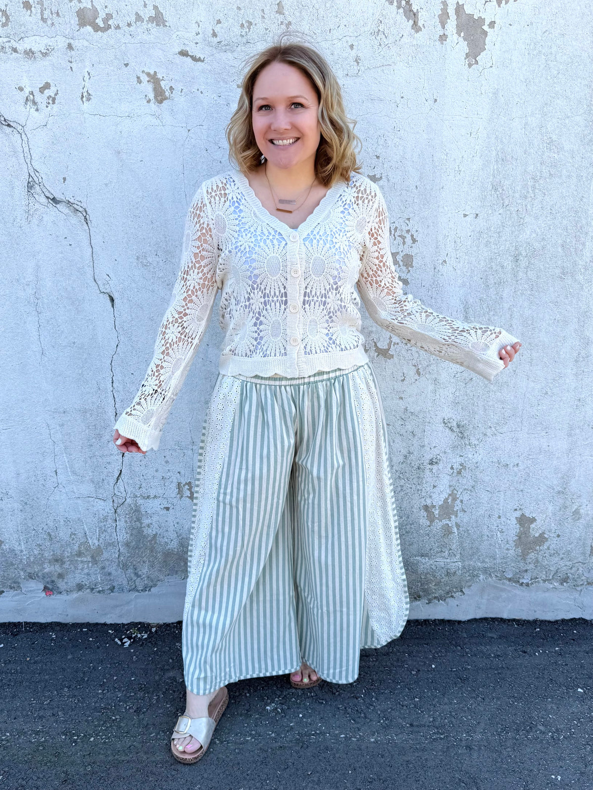 Heirloom Crochet Cardigan Top {S/M-M/L} - KaraMarie