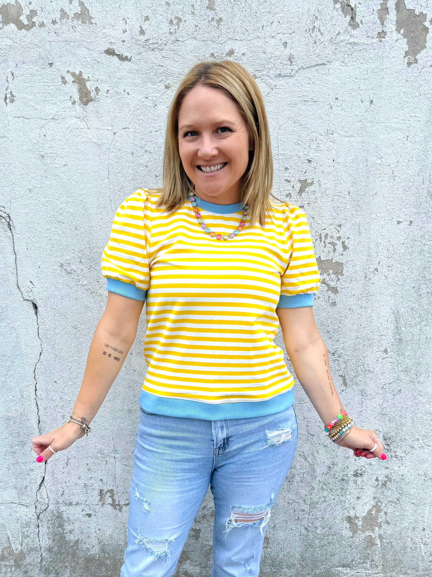 Sunny Shores Striped Top {S-L}