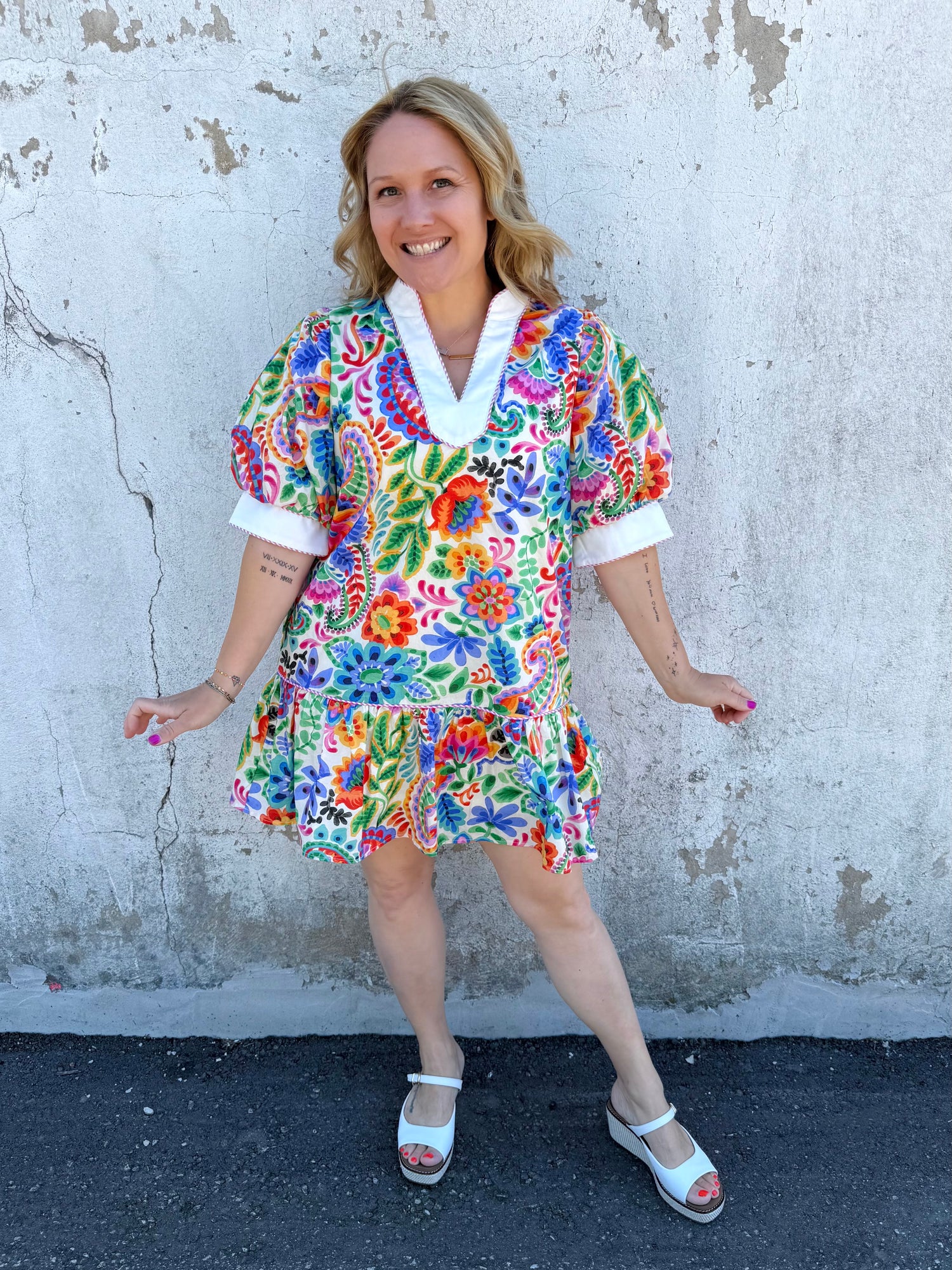 Floral Fiesta Mini Dress {S-L}