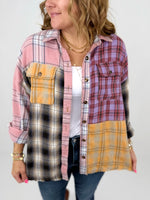Plaid Mash-Up Flannel {S-3X} - KaraMarie