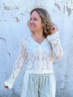 Heirloom Crochet Cardigan Top {S/M-M/L} - KaraMarie