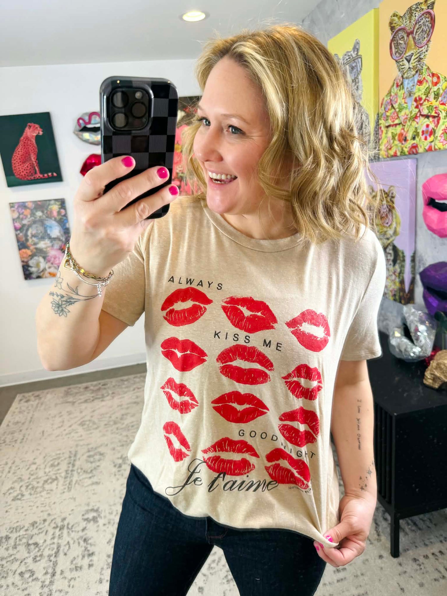 Always Kiss Me Goodnight Tee {S-2X} - KaraMarie