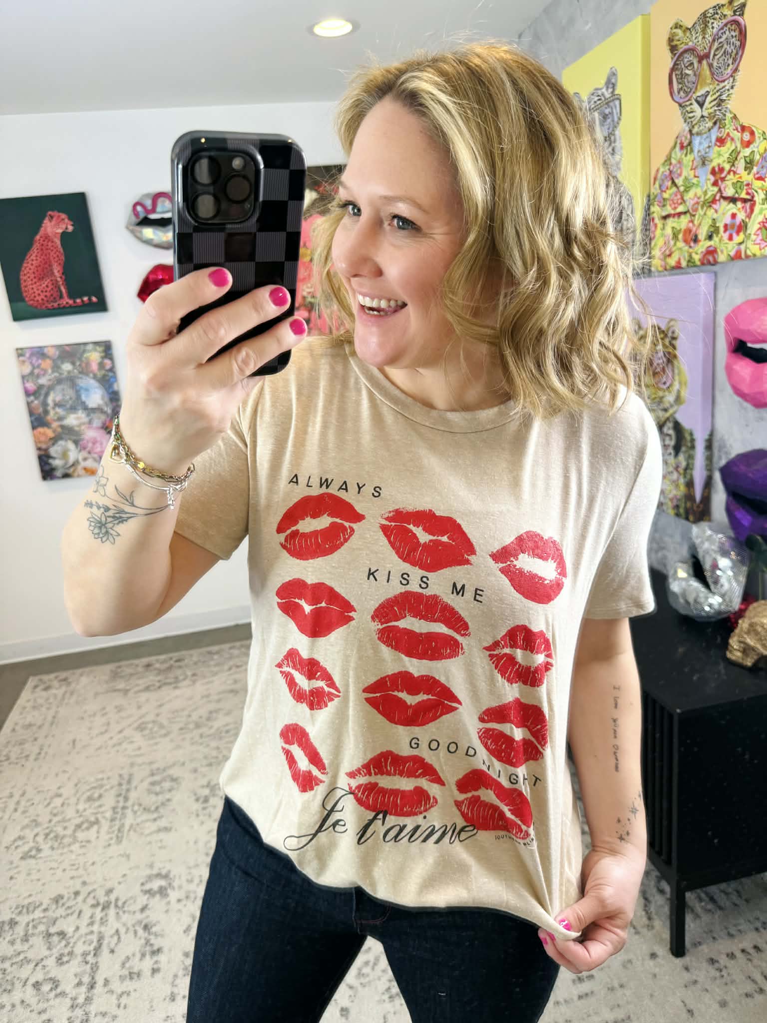 Always Kiss Me Goodnight Tee {S-2X} - KaraMarie