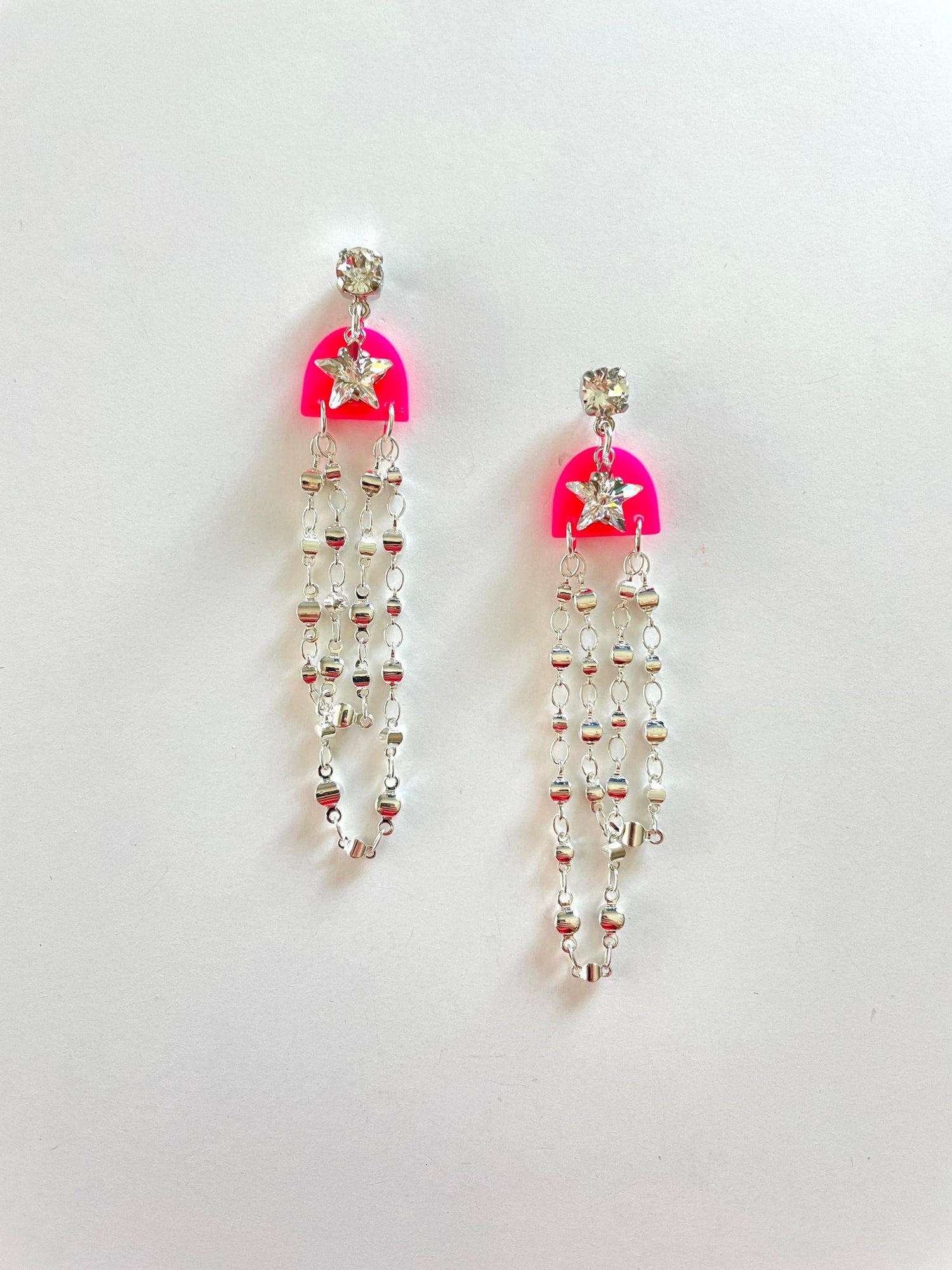 Neon Starry Earrings