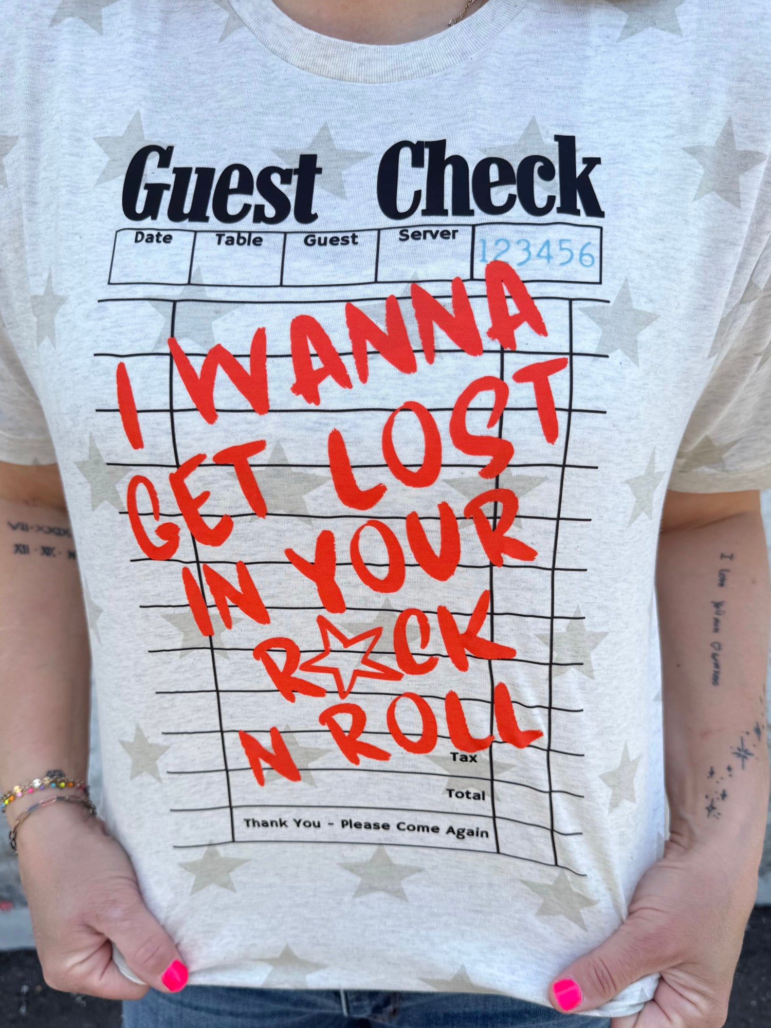 Guest Check I Wanna Get Lost in Your Rock n Roll Graphic Tee {Custom Order!}
