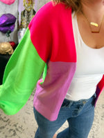 Happy Vibes Color Block Cardigan {S-XL} - KaraMarie