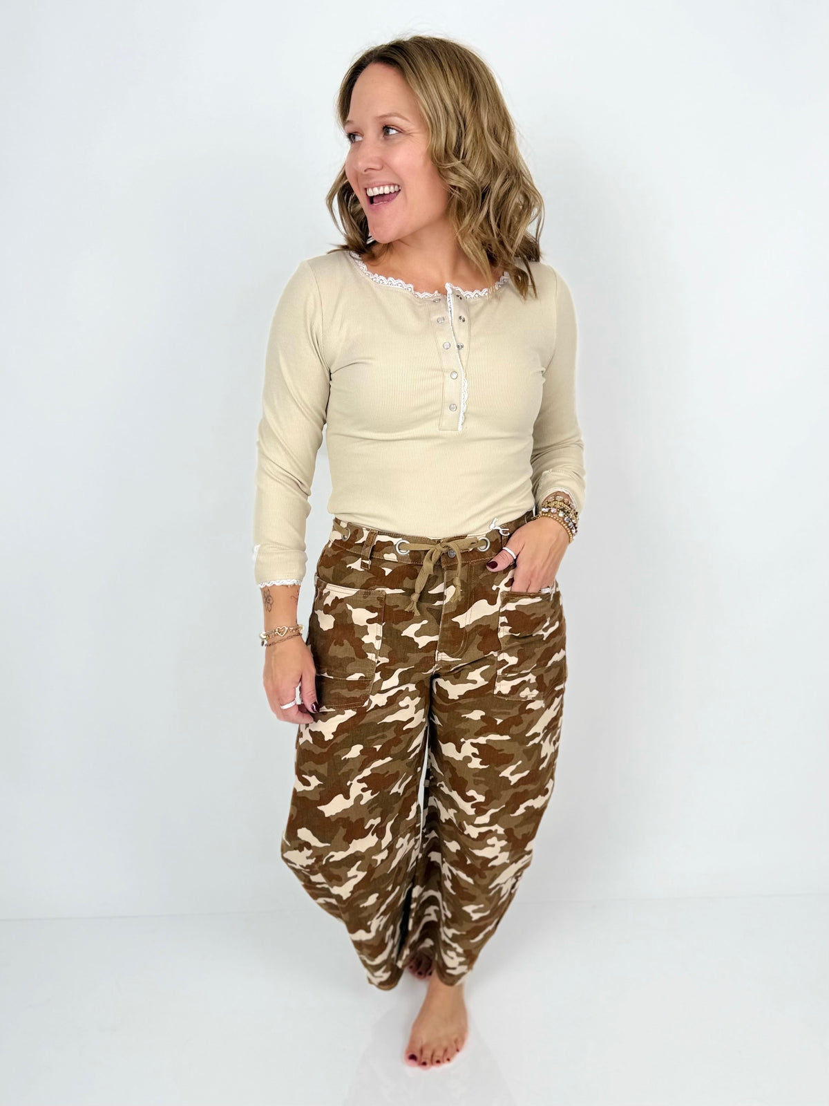 Blakeley Brogan Camo Barrel Jeans {1-3X}