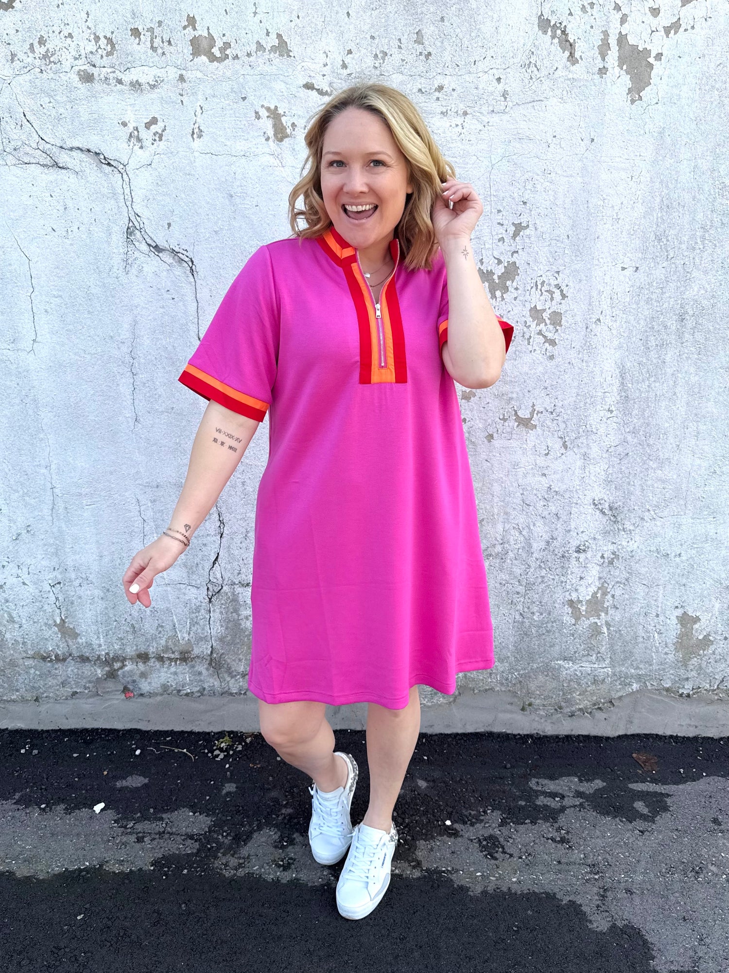 On-The-Go Zip Dress {S-2X} - KaraMarie