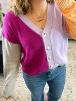 Color Craze Cardigan in Lilac {S-L} - KaraMarie